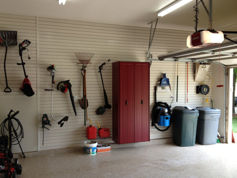 Belleville - Slatwall and a Garage Storage Cabinet